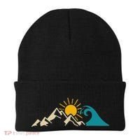 Mountain Sun Wave Nature Hiking Surf Surfer Hiker Outdoor Beanie thumb 0