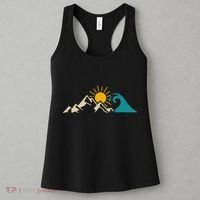 Mountain Sun Wave Nature Hiking Surf Surfer Hiker Outdoor Women's Tank Top thumb 3