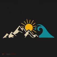 Mountain Sun Wave Nature Hiking Surf Surfer Hiker Outdoor Women's Tank Top thumb 5
