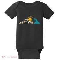 Mountain Sun Wave Nature Hiking Surf Surfer Hiker Outdoor Baby Bodysuit thumb 0