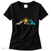 Mountain Sun Wave Nature Hiking Surf Surfer Hiker Outdoor Women's T-Shirt thumb 0