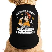 Multiple Sclerosis Warrior Fighting Ms Women Doggie Tank thumb 0