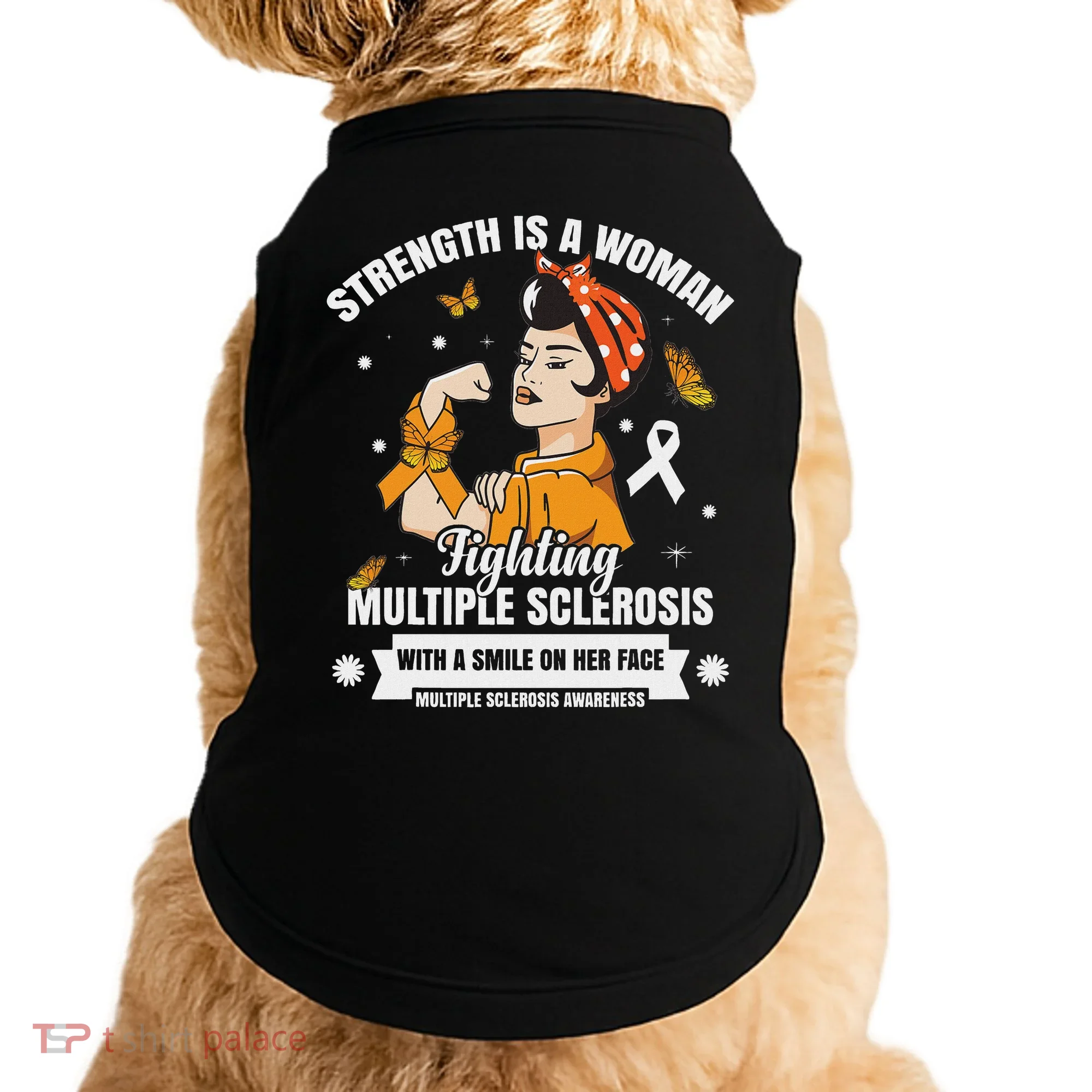 Multiple Sclerosis Warrior Fighting Ms Women Doggie Tank