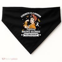 Multiple Sclerosis Warrior Fighting Ms Women USA-Made Doggie Bandana thumb 0