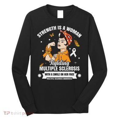 Multiple Sclerosis Warrior Fighting Ms Women Long Sleeve Shirt