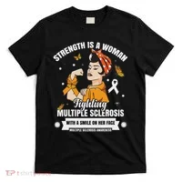 Multiple Sclerosis Warrior Fighting Ms Women T-Shirt thumb 0
