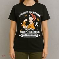 Multiple Sclerosis Warrior Fighting Ms Women T-Shirt thumb 4