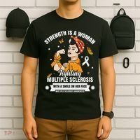 Multiple Sclerosis Warrior Fighting Ms Women T-Shirt thumb 6