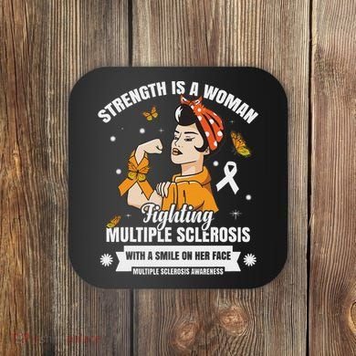 Multiple Sclerosis Warrior Fighting Ms Women Coaster