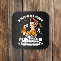 Multiple Sclerosis Warrior Fighting Ms Women Coaster thumb 0