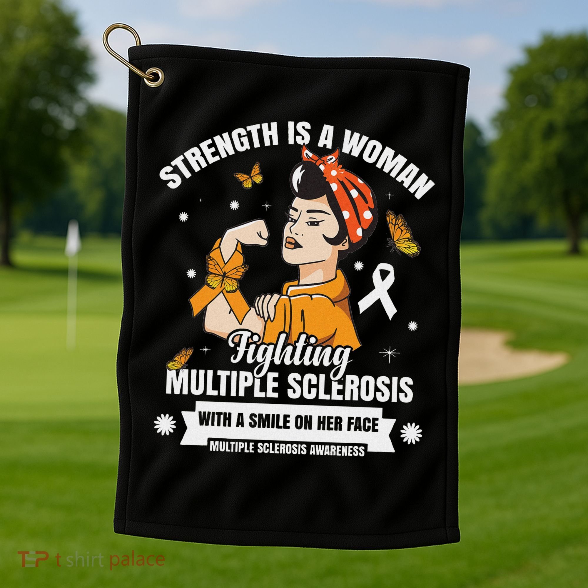 Multiple Sclerosis Warrior Fighting Ms Women Golf Towel