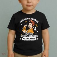 Multiple Sclerosis Warrior Fighting Ms Women Toddler T-Shirt thumb 2