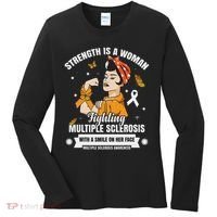 Multiple Sclerosis Warrior Fighting Ms Women Women's Long Sleeve Shirt thumb 0