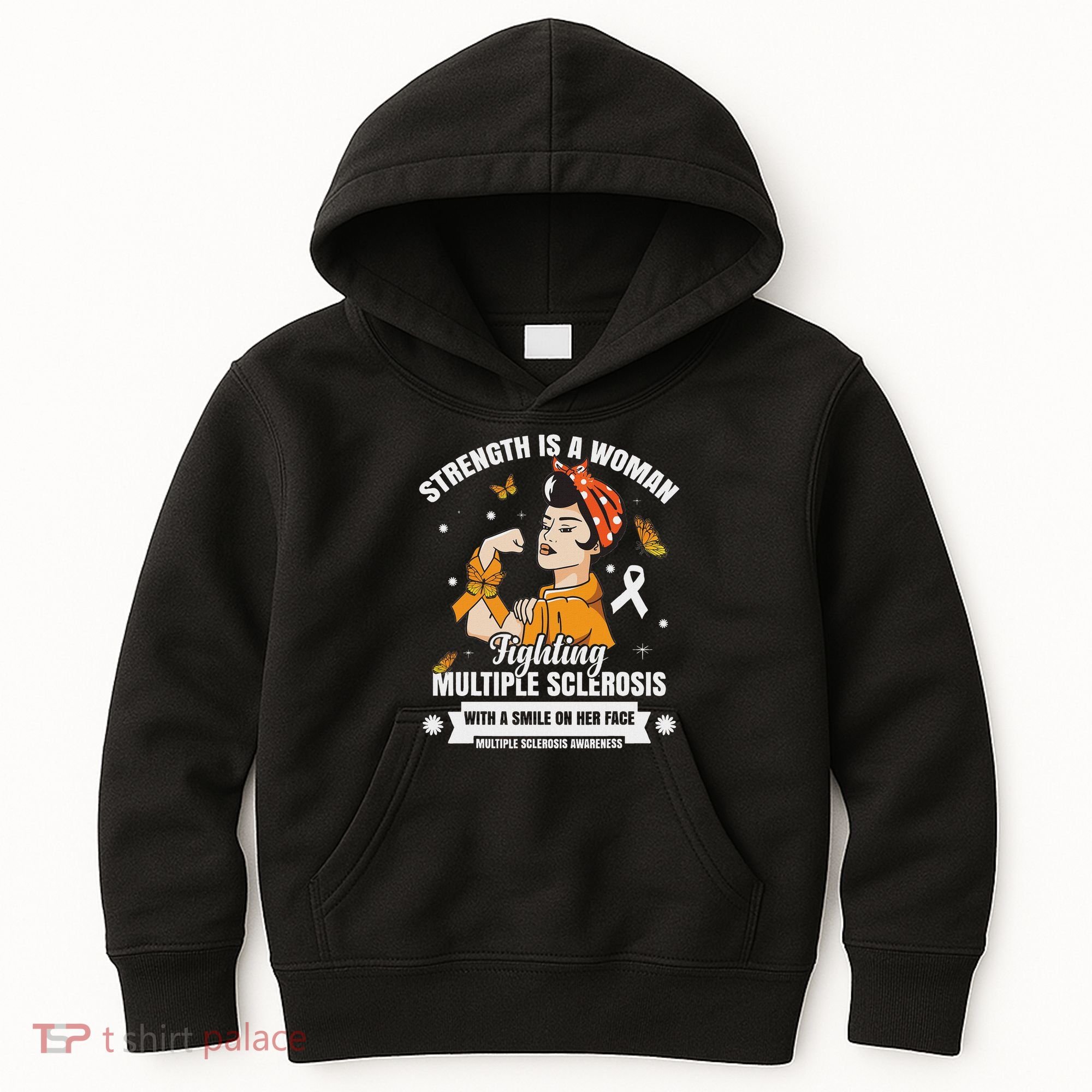 Multiple Sclerosis Warrior Fighting Ms Women Kids Hoodie
