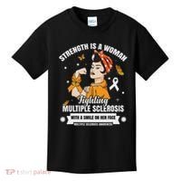 Multiple Sclerosis Warrior Fighting Ms Women Kids T-Shirt thumb 0