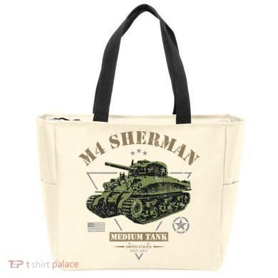 M4 Sherman Ww2 Tank Tote Bag