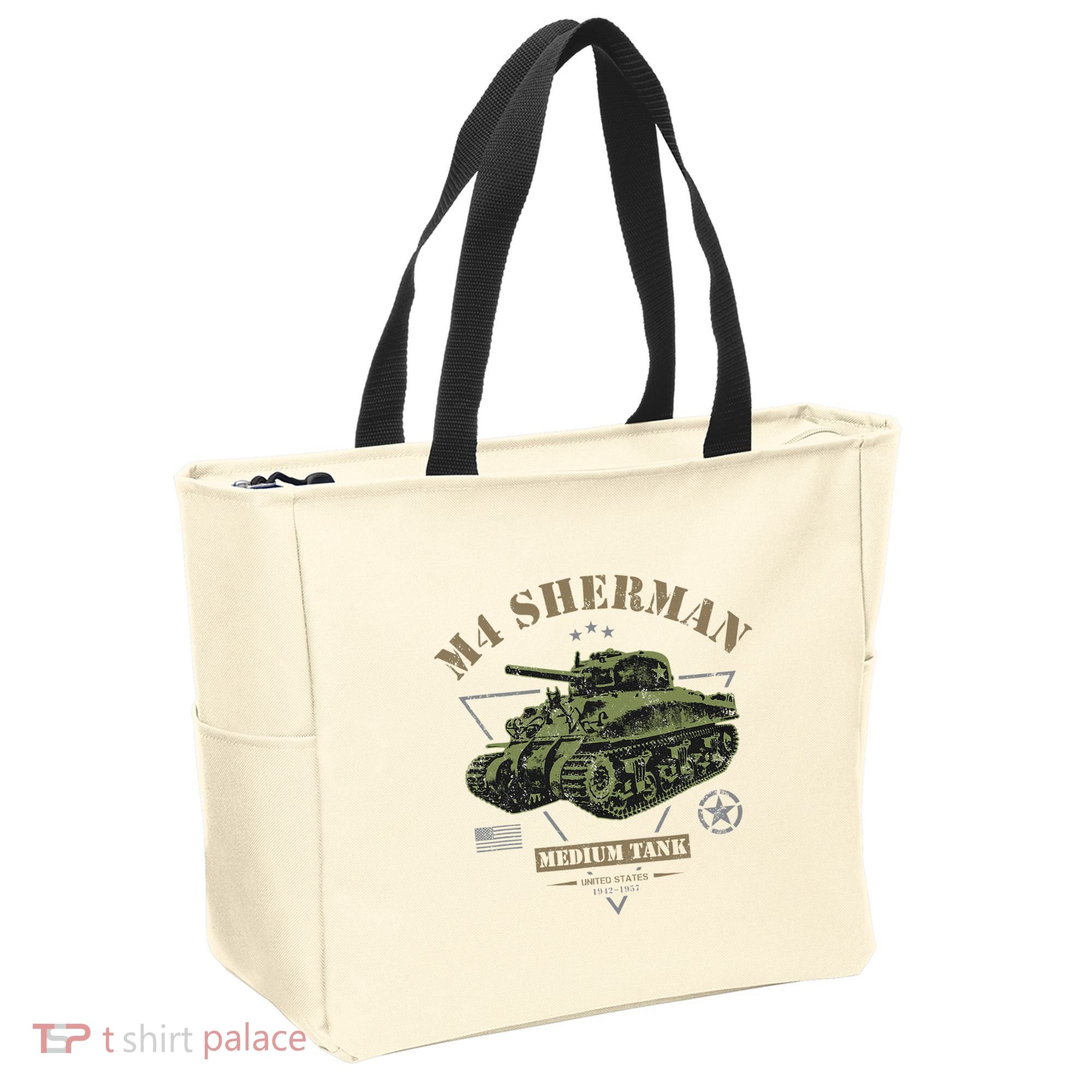 M4 Sherman Ww2 Tank Tote Bag