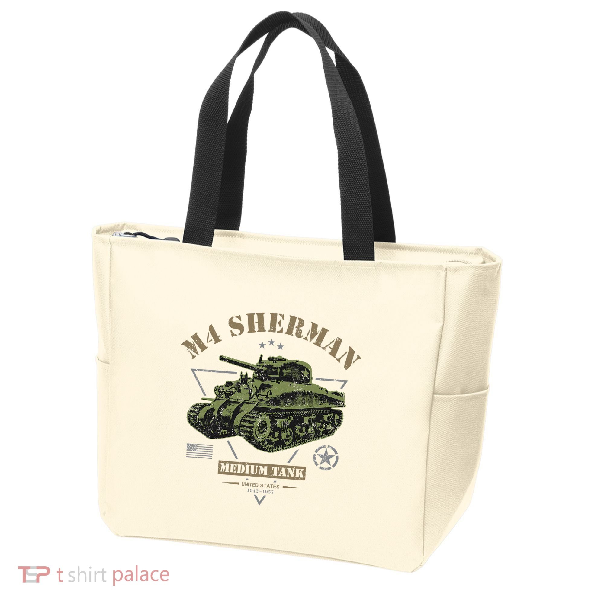 M4 Sherman Ww2 Tank Tote Bag