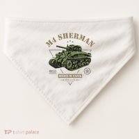 M4 Sherman Ww2 Tank USA-Made Doggie Bandana thumb 0
