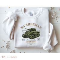 M4 Sherman Ww2 Tank Sweatshirt thumb 2