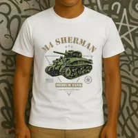 M4 Sherman Ww2 Tank T-Shirt thumb 3
