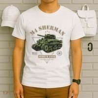 M4 Sherman Ww2 Tank T-Shirt thumb 6