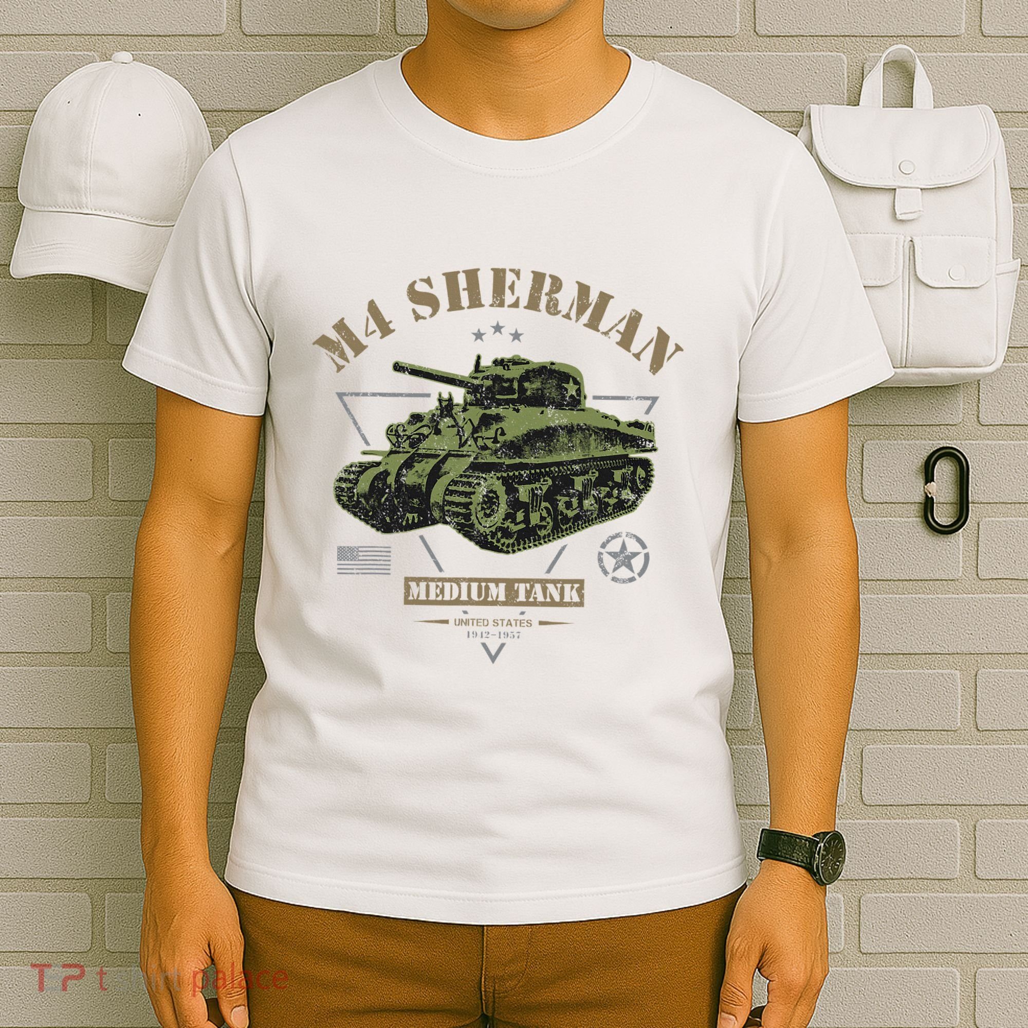 M4 Sherman Ww2 Tank T-Shirt