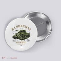 M4 Sherman Ww2 Tank Button thumb 0