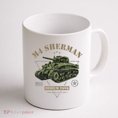 M4 Sherman Ww2 Tank Coffee Mug back