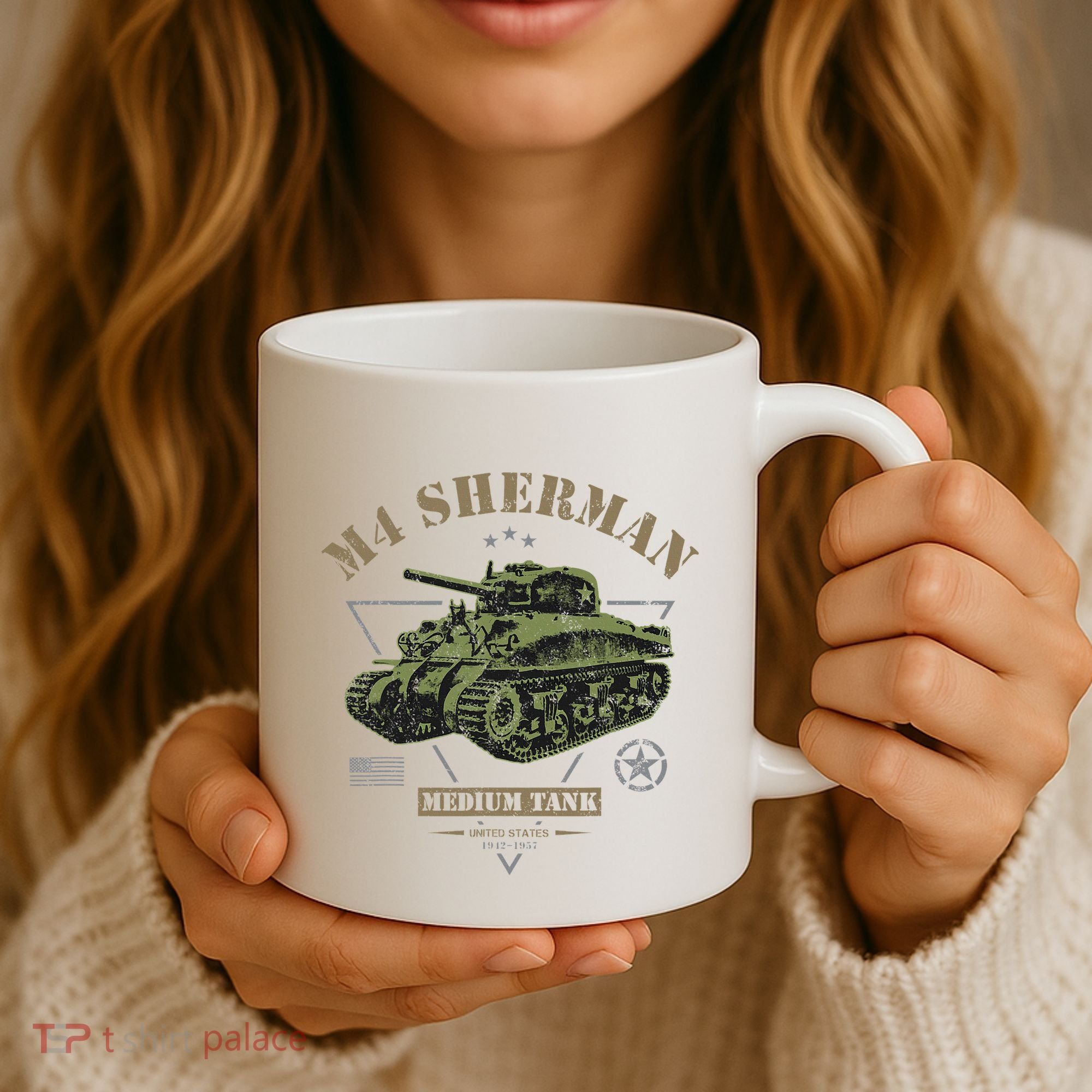 M4 Sherman Ww2 Tank Coffee Mug