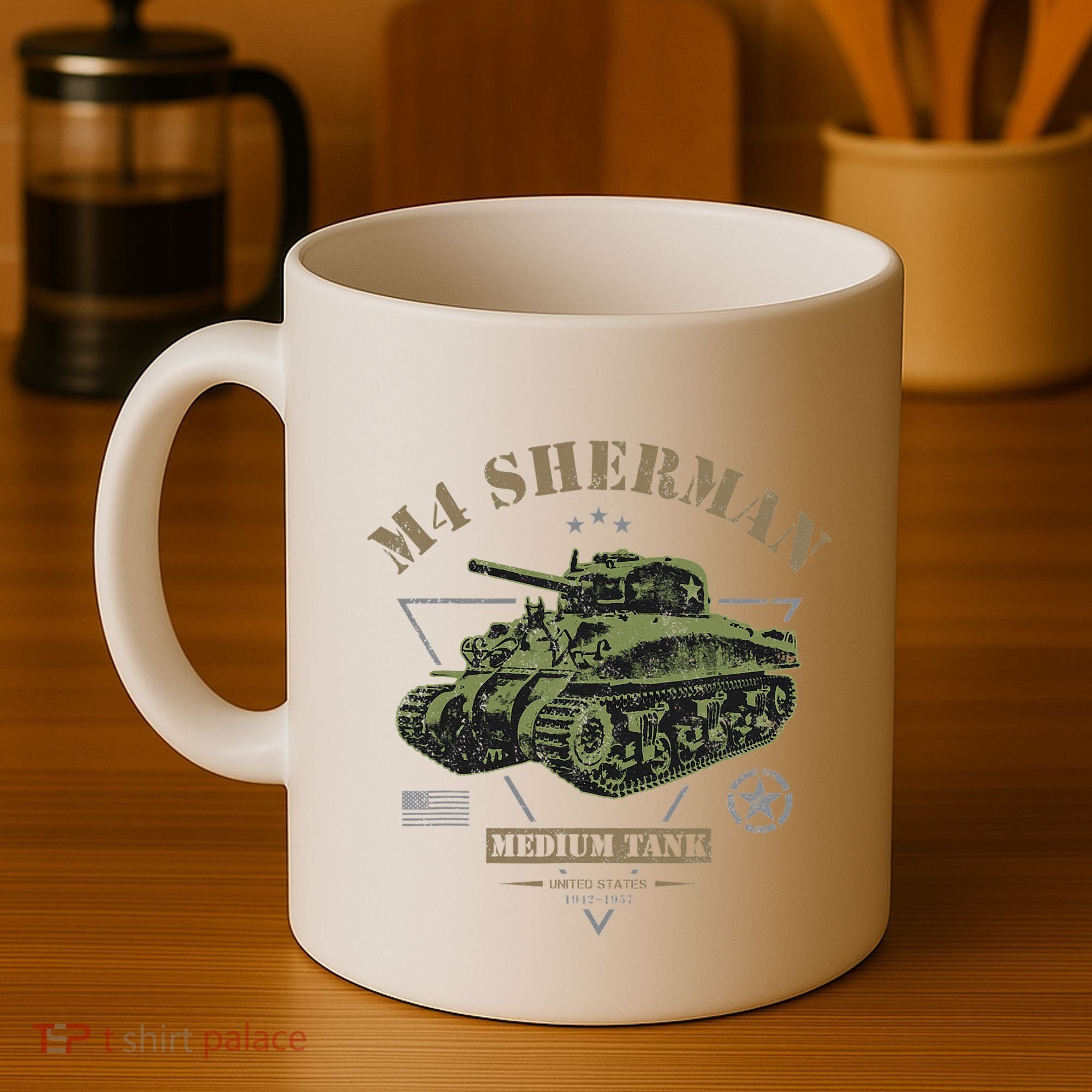 M4 Sherman Ww2 Tank Coffee Mug