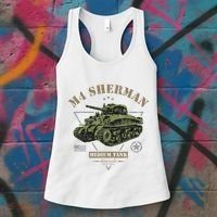 M4 Sherman Ww2 Tank Women's Tank Top thumb 3
