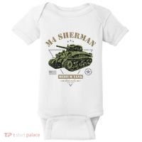 M4 Sherman Ww2 Tank Baby Bodysuit thumb 0