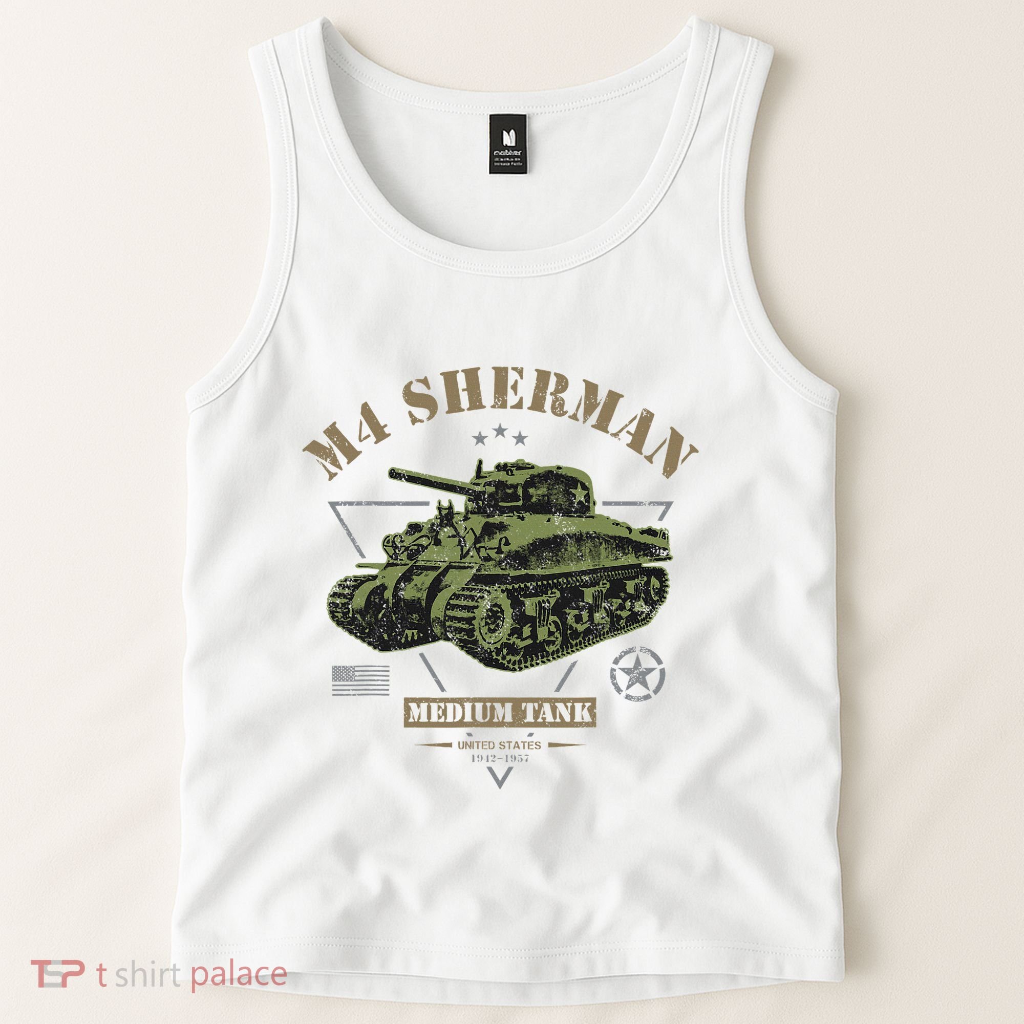 M4 Sherman Ww2 Tank Tank Top