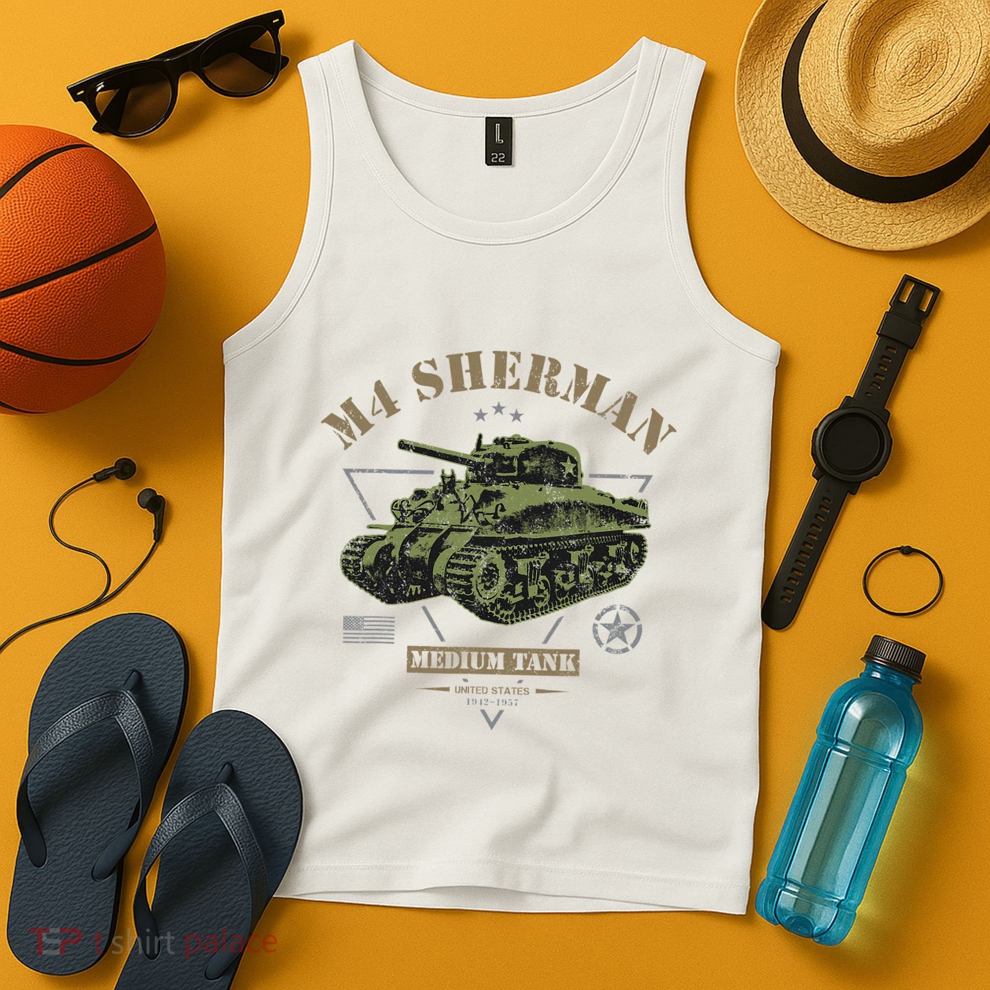 M4 Sherman Ww2 Tank Tank Top