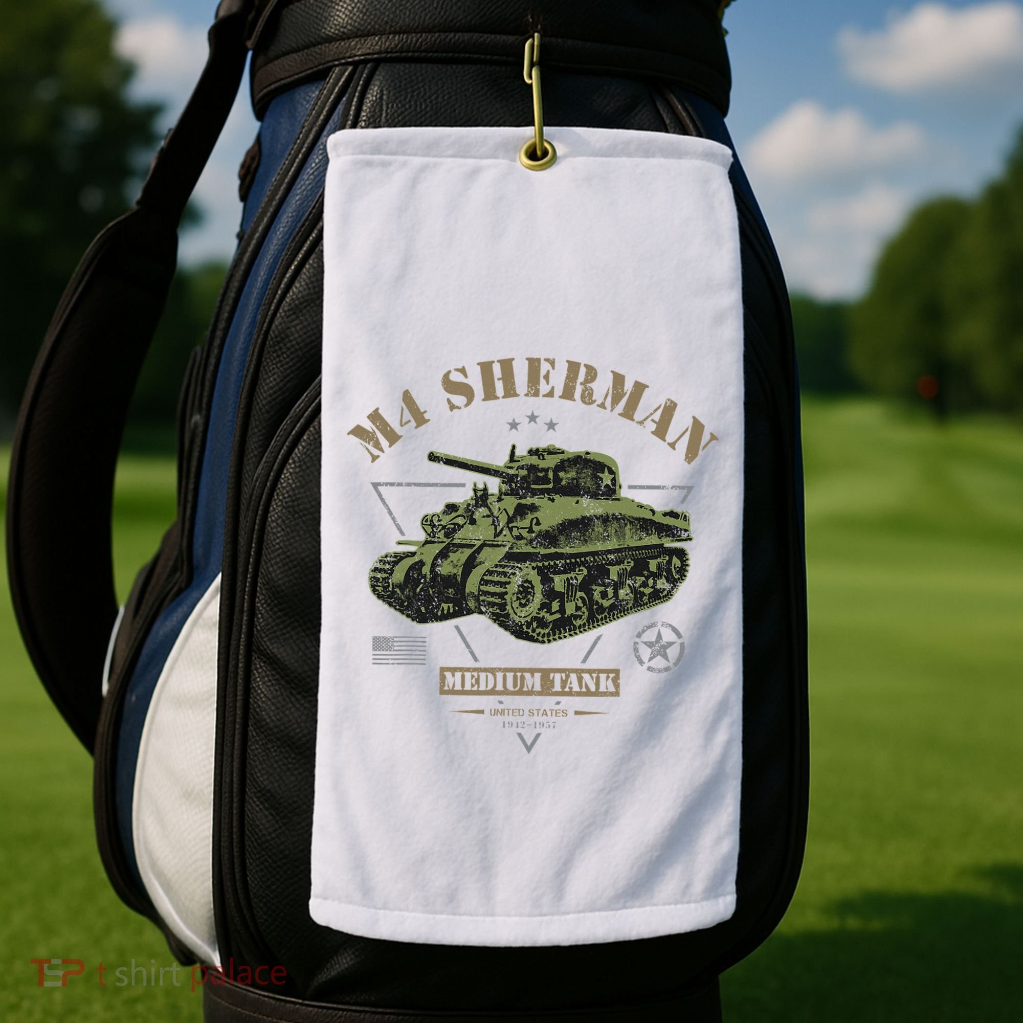M4 Sherman Ww2 Tank Golf Towel