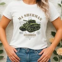 M4 Sherman Ww2 Tank Women's T-Shirt thumb 2