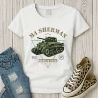 M4 Sherman Ww2 Tank Women's T-Shirt thumb 3