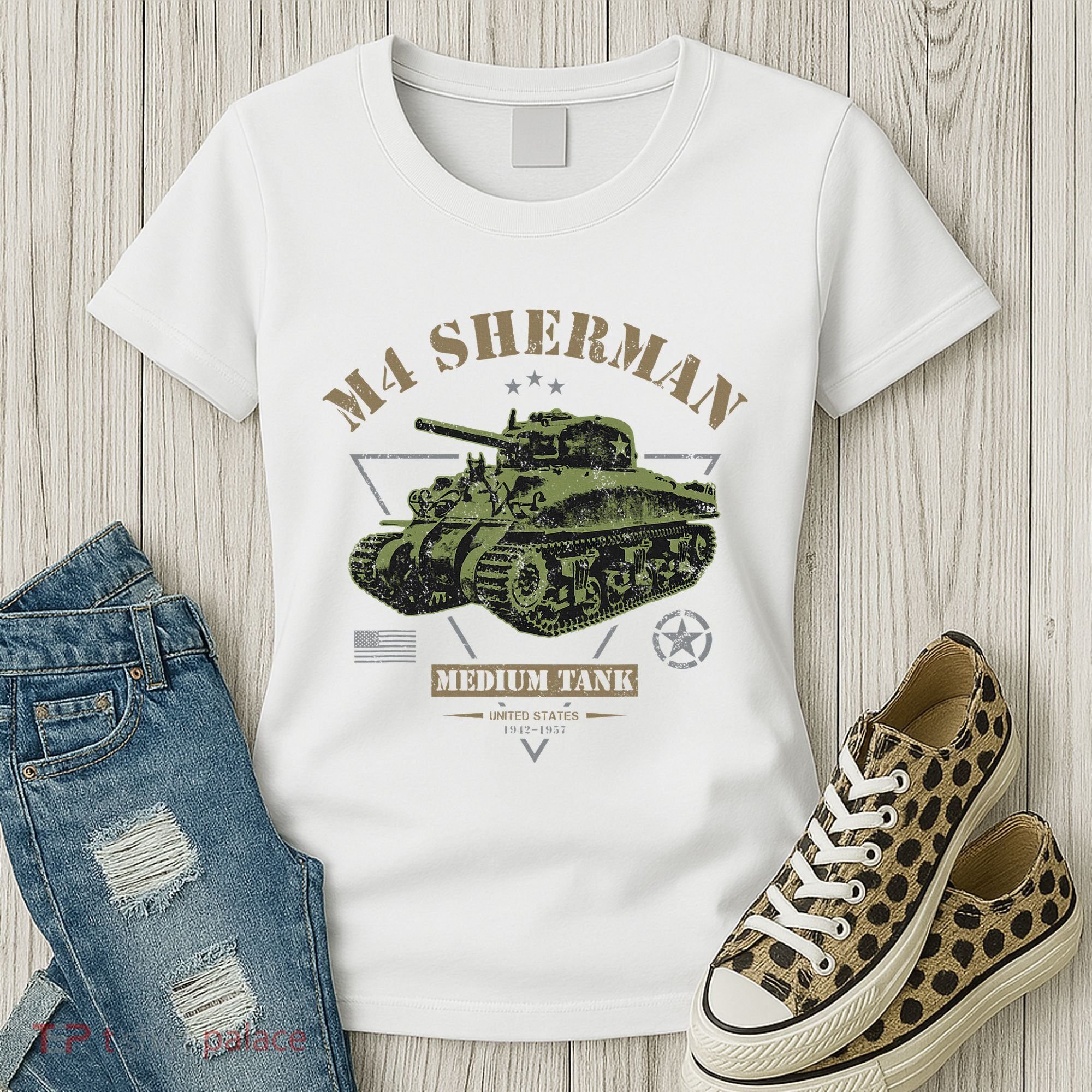 M4 Sherman Ww2 Tank Women's T-Shirt