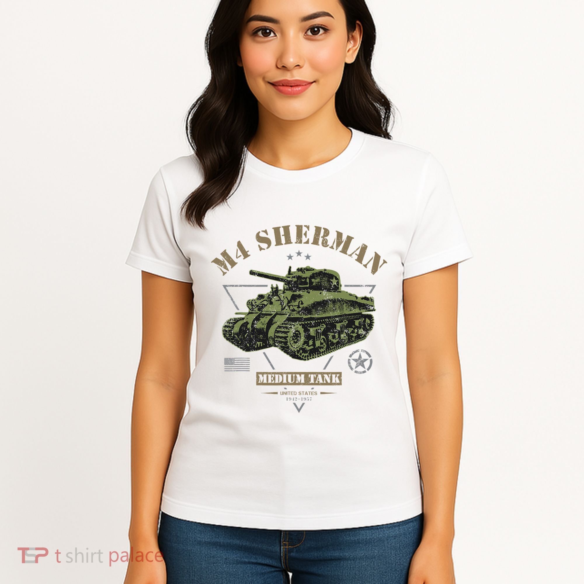 M4 Sherman Ww2 Tank Women's T-Shirt