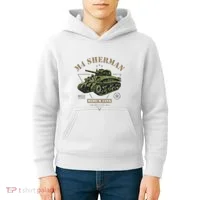 M4 Sherman Ww2 Tank Kids Hoodie thumb 4
