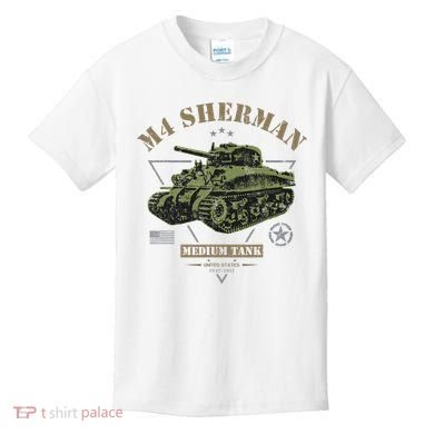 M4 Sherman Ww2 Tank Kids T-Shirt