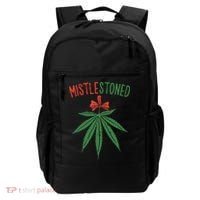 Mistlestoned Shirts Weed Stoner Christmas Gift Marijuana 420 Backpack thumb 0