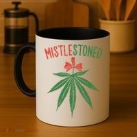 Mistlestoned Shirts Weed Stoner Christmas Gift Marijuana 420 Coffee Mug thumb 4
