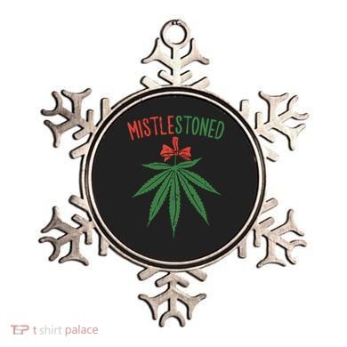 Mistlestoned Shirts Weed Stoner Christmas Gift Marijuana 420 Ornament