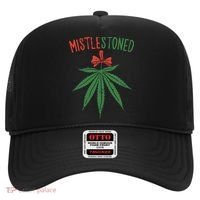 Mistlestoned Shirts Weed Stoner Christmas Gift Marijuana 420 Hat thumb 0