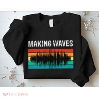 Making Sound Waves Beats Beat Makers Music Producer Sweatshirt thumb 2