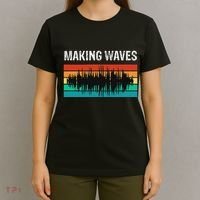 Making Sound Waves Beats Beat Makers Music Producer T-Shirt thumb 4