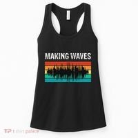 Making Sound Waves Beats Beat Makers Music Producer Women's Tank Top thumb 0