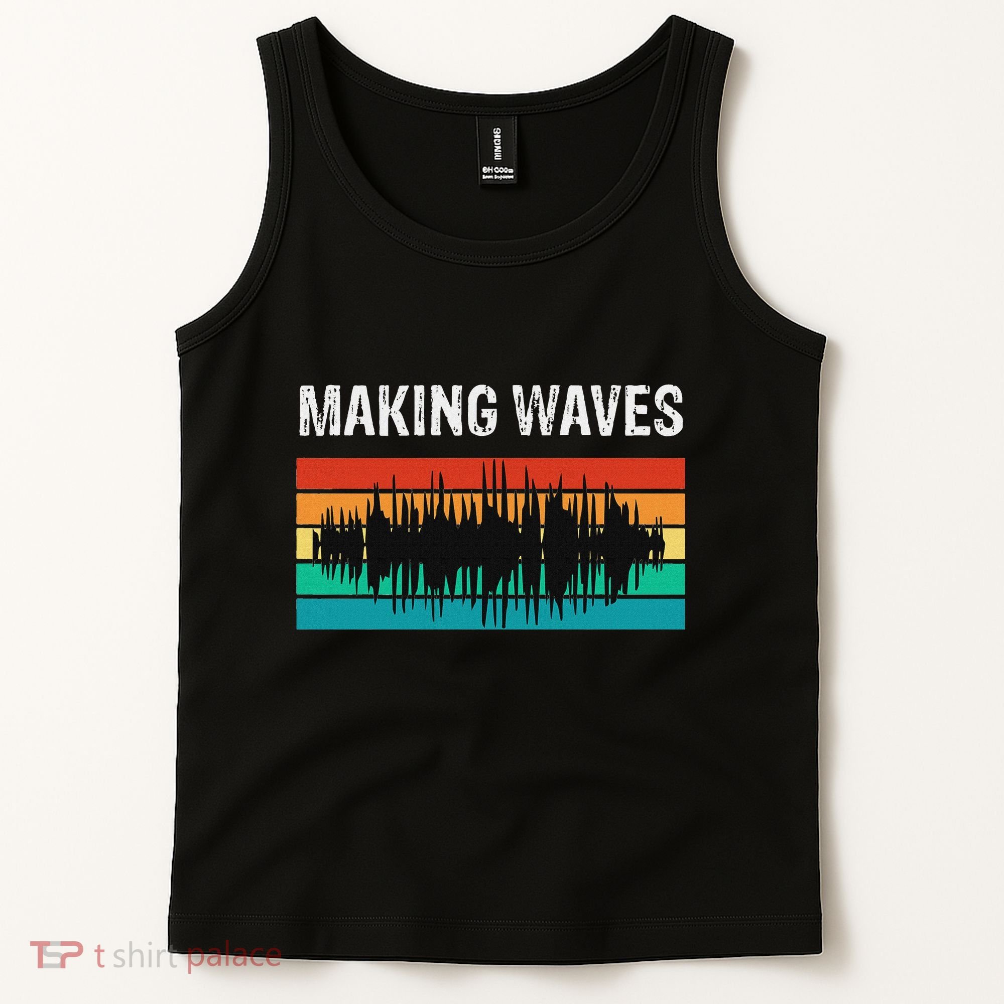Making Sound Waves Beats Beat Makers Music Producer Tank Top